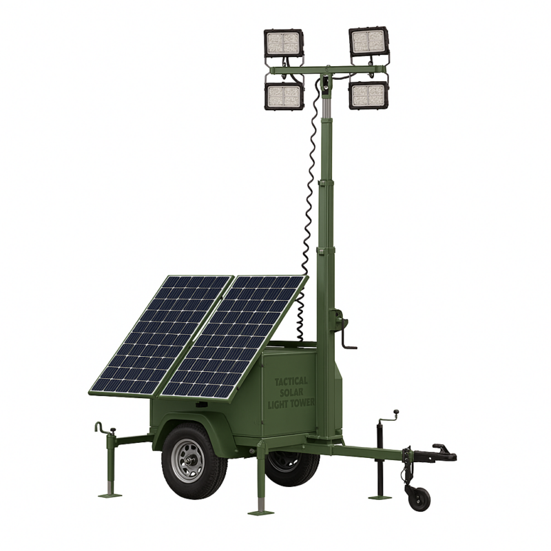 Global Solutions Tactical Solar Hybrid Light Tower