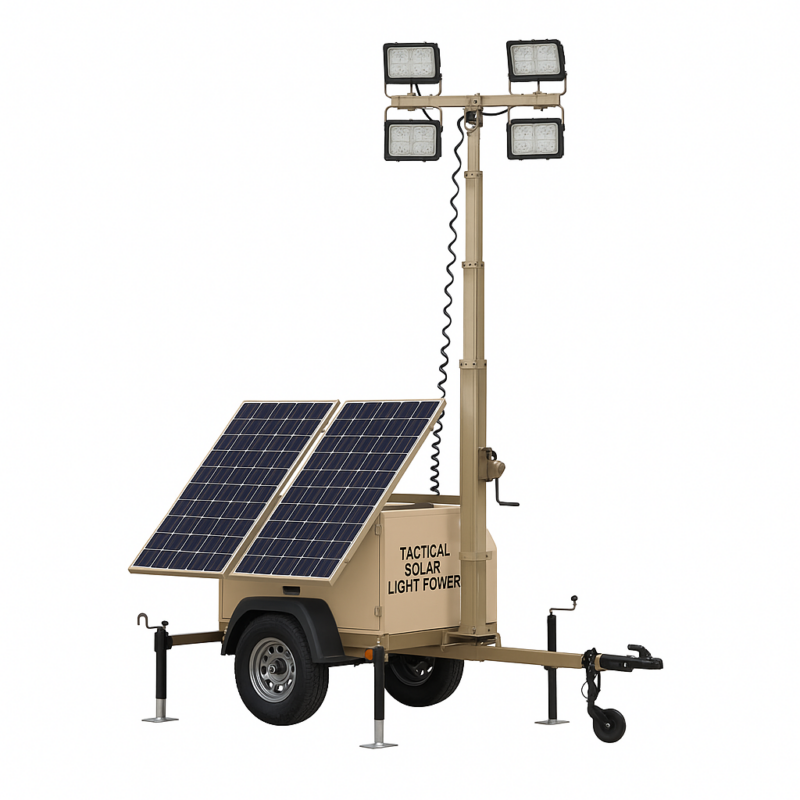 Global Solutions Tactical Solar Hybrid Light Tower - Image 2