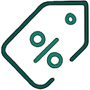 discounted price icon